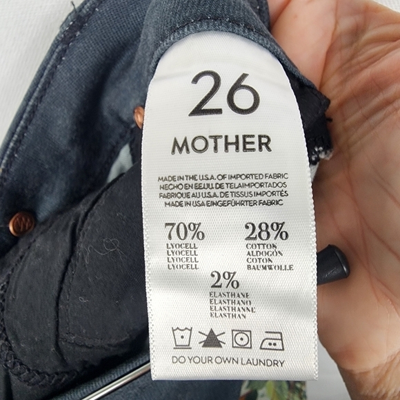 MOTHER Denim Jeans- The Looker Wild Flower Size 26 - Picture 7 of 8